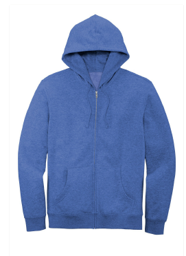 Full-Zip Fleece Hoodie  - Embroidered